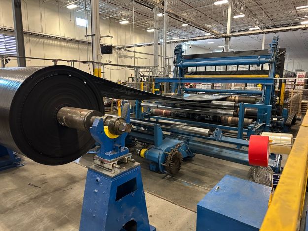 130” Web x 50” Diameter, Cameron 2-Drum Rewinder