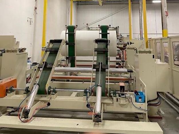 112 in. Tissue Rewinder with Jumbo Unwinds